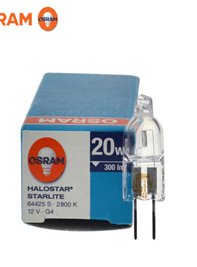 Osram欧司朗64425S 12V20W竖丝卤素灯泡光学仪器灯无影灯珠显微镜