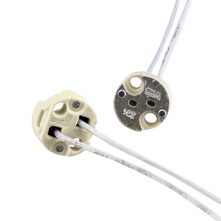 手术无影灯灯座24V150W灯座G6.35灯脚耐高温灯座VS 324 327插脚座