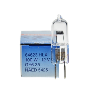 OSRAM欧司朗64623 64625 HLX 12V100W显微镜卤素灯泡GY6.35灯珠