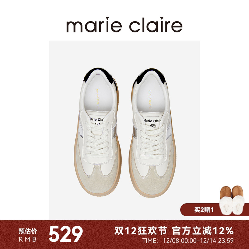 MC女鞋厚底德训鞋2024秋新款