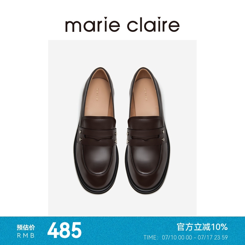 MC女鞋铆钉便士乐福鞋24秋新款