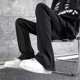 早秋高街vibe开叉排扣高级感休闲裤男修身西裤女KK344-P55，男装西裤，星座205