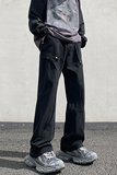 秋冬美式高街设计感直筒宽松牛仔裤男休闲长裤K833-P65控88，男装牛仔裤，星座205