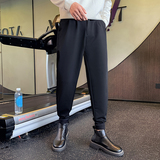 早秋韩版魔术贴休闲小脚裤男哈伦百搭修身束脚小西裤MK330-P45，男装西裤，星座205