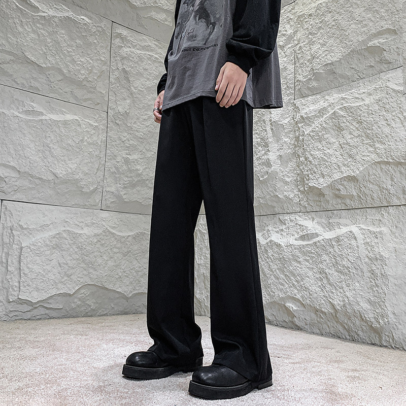 早秋马吉拉垂坠感西裤高级感微喇休闲西装裤男KK455-P50，男装西服套装，星座205