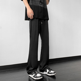 冰丝马吉拉西裤高级感休闲微喇垂坠感松紧腰西裤男KK005-P50，男装西裤，星座205