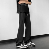 冰丝马吉拉西裤高级感休闲微喇垂坠感松紧腰西裤男KK005-P50，男装西裤，星座205