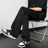 冰丝马吉拉西裤高级感休闲微喇垂坠感松紧腰西裤男KK005-P50，男装西裤，星座205