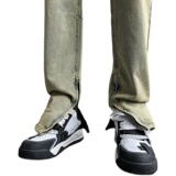 早秋四季高街vibe修身长裤黄泥染拉链牛仔裤男K823-P55控88，男装牛仔裤，星座205