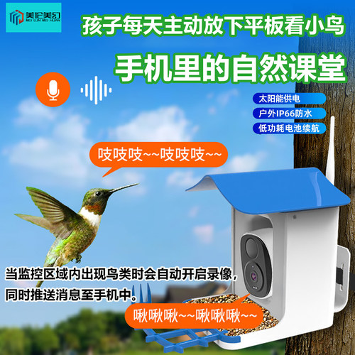 手机远程喂鸟器，随时随地看鸟