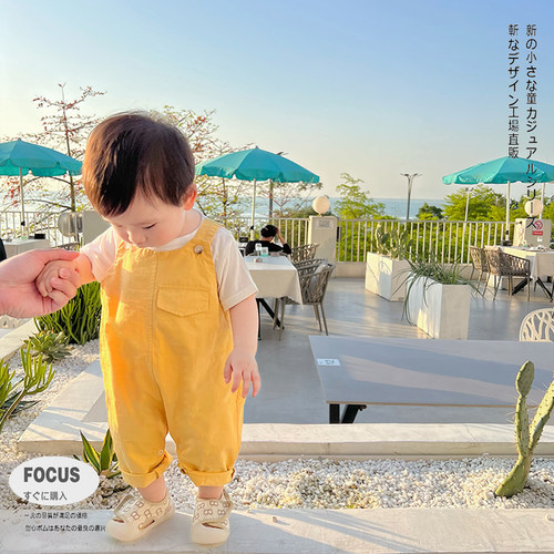 纯棉长裤婴儿背带裤春夏季薄款