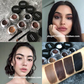 欧美妆眉膏欧式 挑眉女黑棕灰防水防汗持久正品 不脱色自然立体眉胶