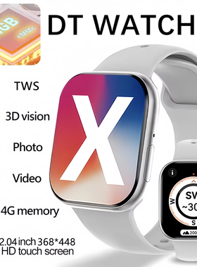 DT WATCH X智能手表S10超薄mp4视频播放音乐series10运动蓝牙通话