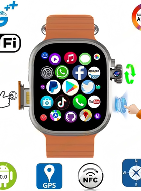 海外国际版DW100 Pro插卡智能电话手表5G指纹解锁WiFi连接GPS定位