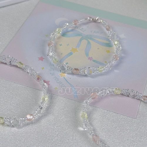 【Elsa】捷克手作串珠925银手链