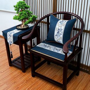 红木沙发坐垫新中式椅子餐椅垫海绵实木家具圈椅座垫茶桌椅垫定制