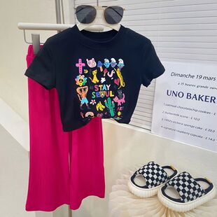 洋气时髦短袖 2026新款 套装 夏装 小宝宝儿童两件套夏款 童装 女童夏季