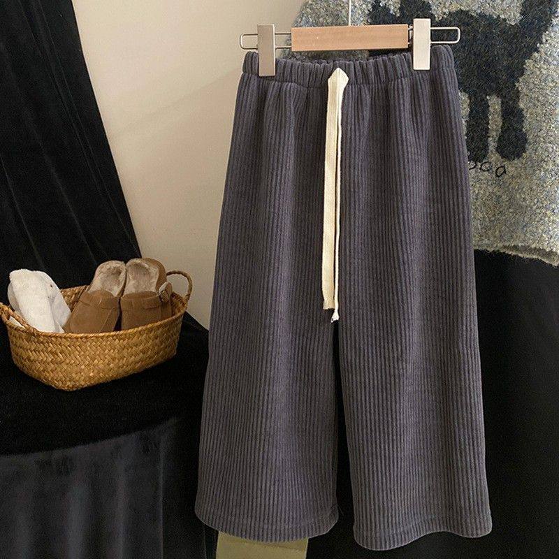 2025冬季新款女童加绒阔腿裤小女孩韩版灯芯绒直筒裤百搭加厚长裤,童装/婴儿装/亲子装,裤子,淘宝优惠券,粉丝福利购,淘宝优惠卷