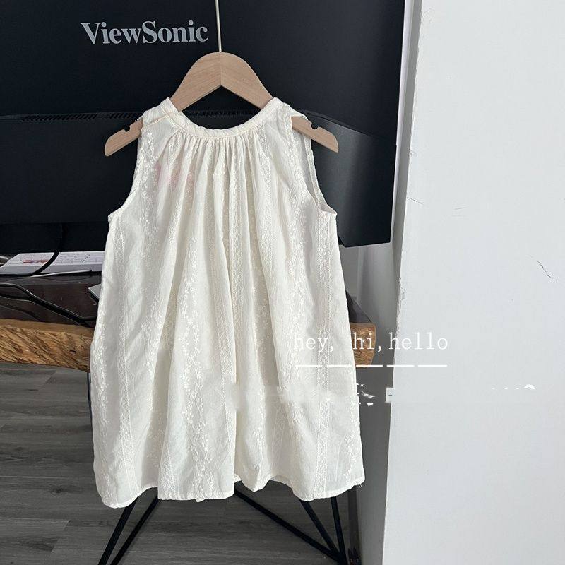 女童装2024夏季新款韩版洋气宽松无袖连衣裙小女孩宝宝气质裙子潮,童装/婴儿装/亲子装,连衣裙,淘宝优惠券,粉丝福利购,淘宝优惠卷