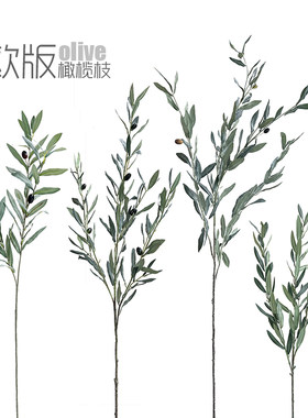 特丽卉仿真橄榄树叶果枝