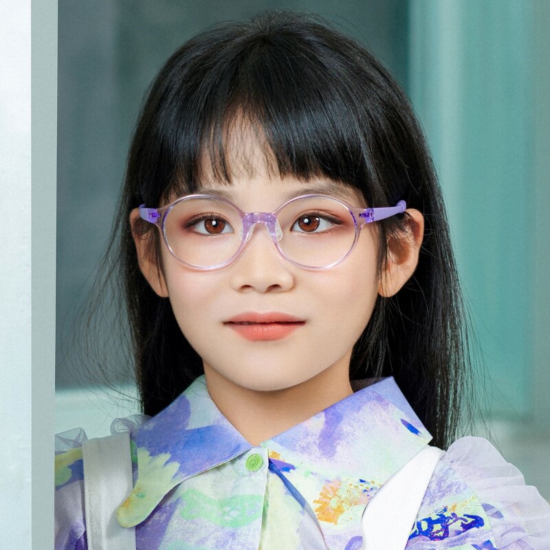 番茄儿童眼镜架可调节高度远视