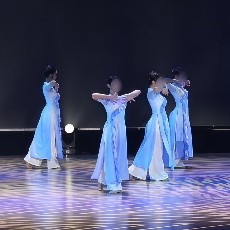 京族舞蹈表演性组合女子古典舞群舞同款舞蹈也只能出表演服定制1