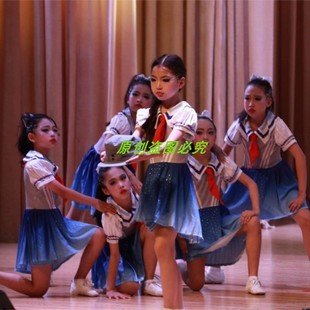 儿童抗日题材现代群舞铭记于心同款舞蹈演出服红色爱国主题e