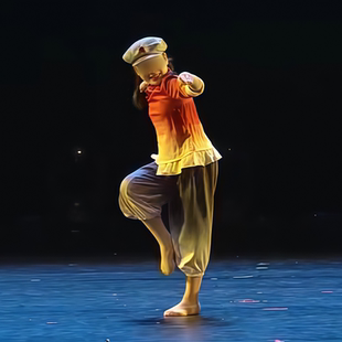 少儿民族民间群舞《朱德的扁担》同款舞蹈演出表演服专业定制W