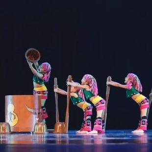 少儿群舞新米乐第九届小荷风采同款 舞蹈演出表演服民族服专业定制