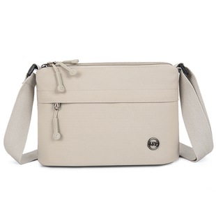 新款简约尼龙布女士多隔层单肩包百搭斜挎包多层通勤包斜挎包潮包