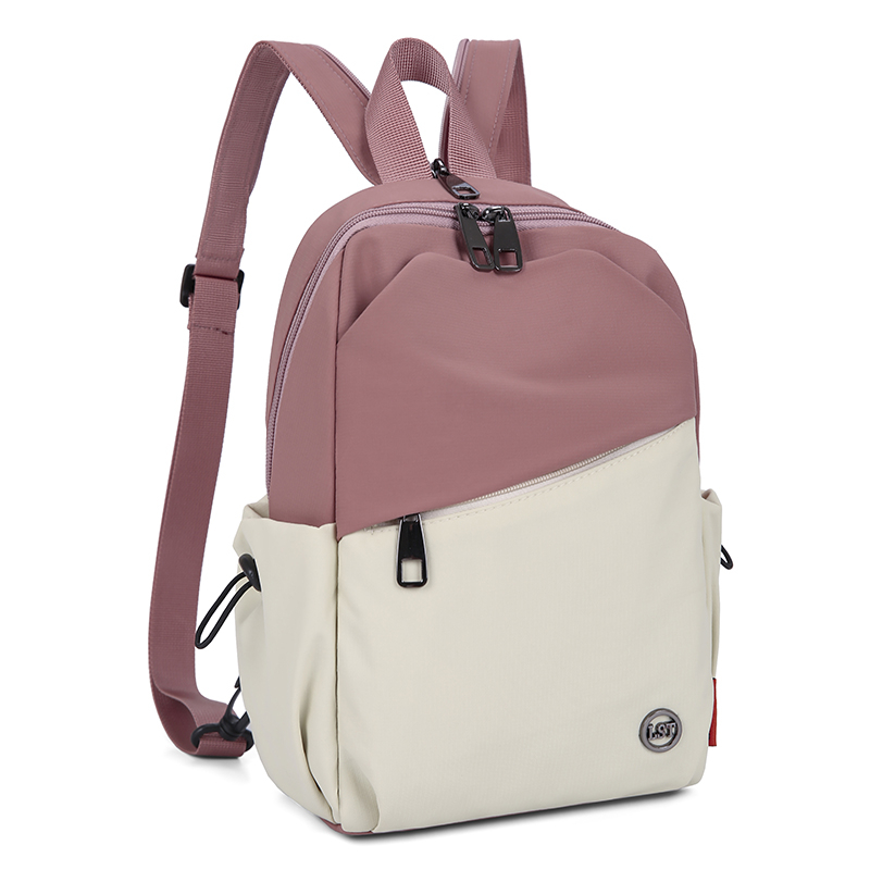 2025新款时尚百搭高颜值双肩包女休闲简约轻便单肩斜跨多用小背包