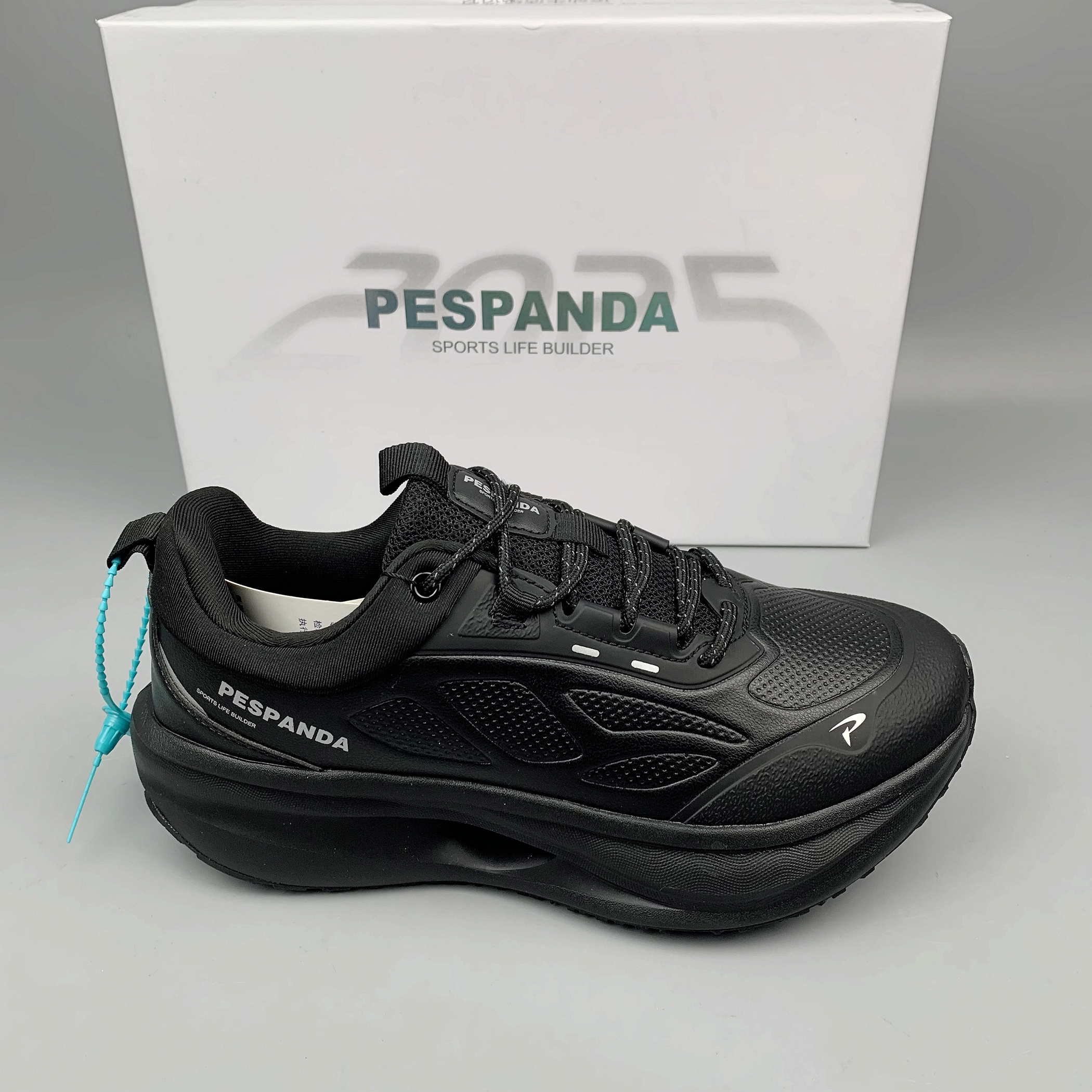 佩斯熊猫厚底增高跑步鞋