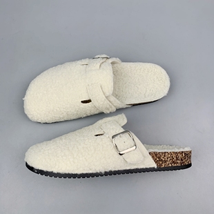 冬日幸福感好物 羊羔毛保暖舒适勃肯拖鞋 出口意大利男女款 勃肯鞋