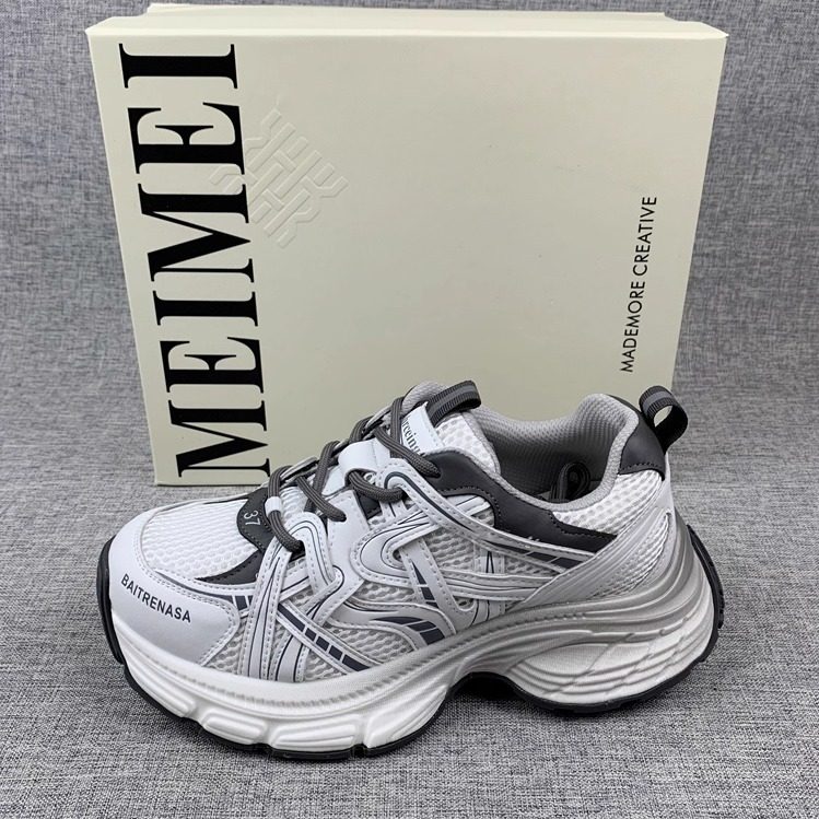 品牌撤柜厚底增高软底女士老爹鞋时尚百搭户外运动鞋~时髦精bi入