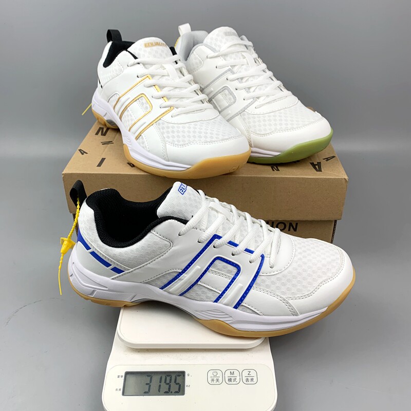 羽毛球鞋软底舒适透气情侣小白鞋
