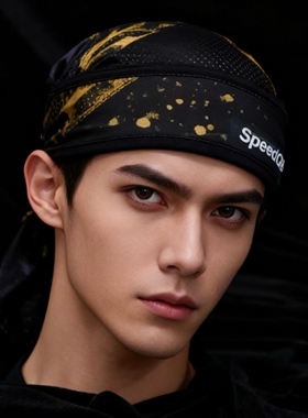 Speedqb原创SQB竞技头带运动海盗头巾速干防汗搭配面罩帽子嘻哈