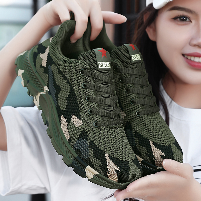 迷彩鞋男女春秋冬户外登山作训鞋学生训练鞋夏季解放鞋工地劳保鞋