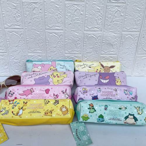 日本限定款卡通可爱精灵宝可梦笔袋文具袋铅笔盒文具袋ins收纳袋