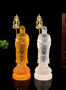 九华山小地藏王菩萨水琉璃佛像寺庙万佛殿神像家居供奉摆件批发