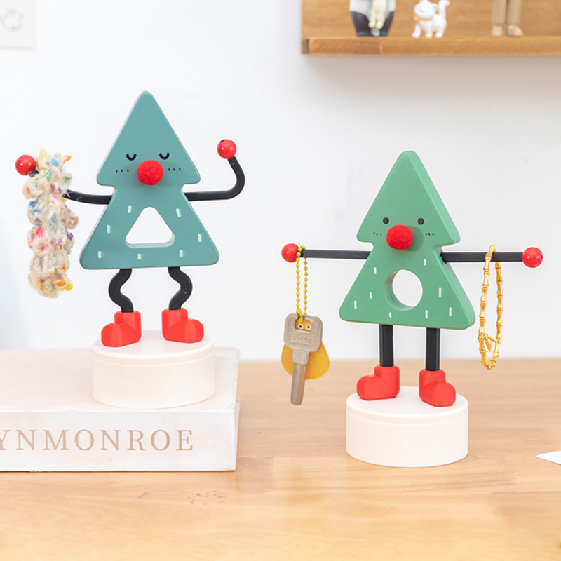 可爱玄关钥匙托盘收纳架鞋柜摆件