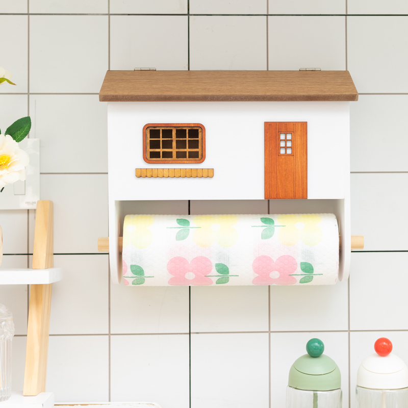 高档厨房吸油卷纸挂架多功能收纳