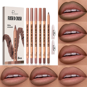辣妹唇妆 雾嘟女厚唇防水口红笔个性 欧美混合唇妆唇线笔套装 6支装