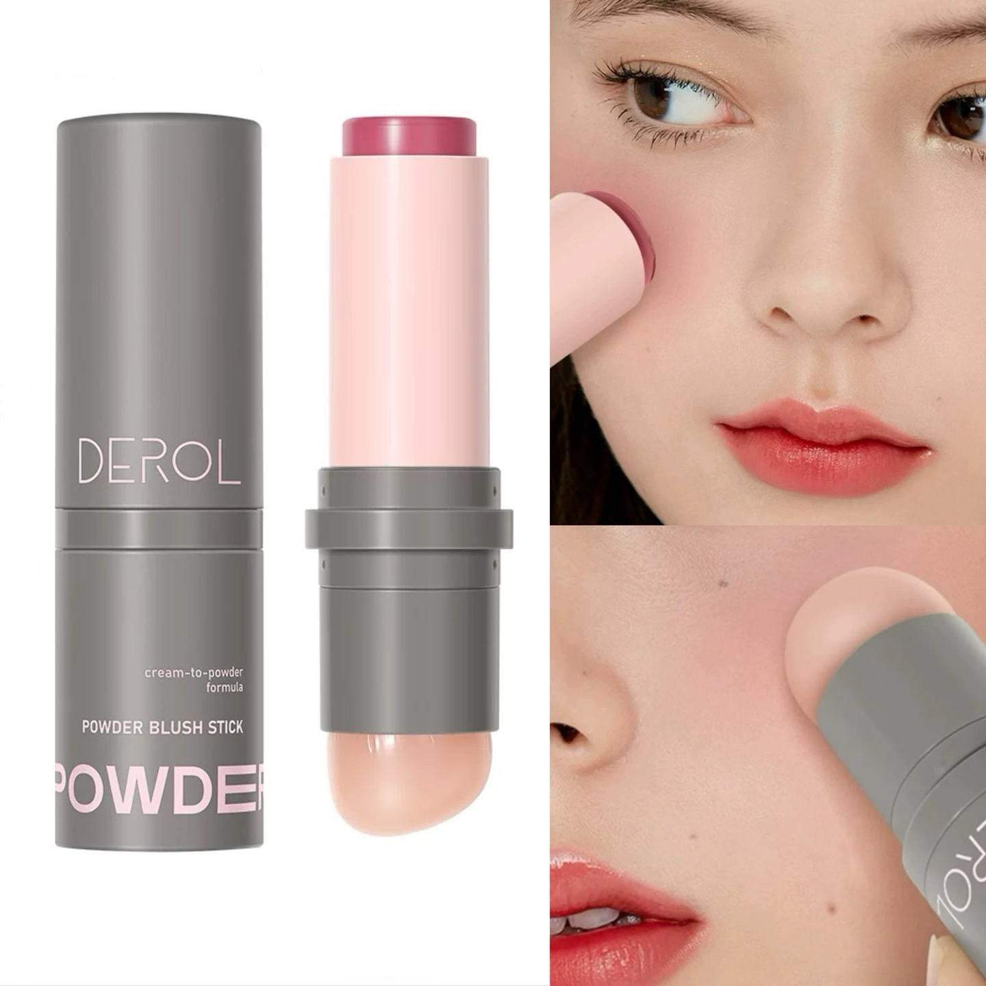 小众双头硅胶刷腮红棒