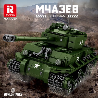 臻砖77030M4A3E8拼装积木模型