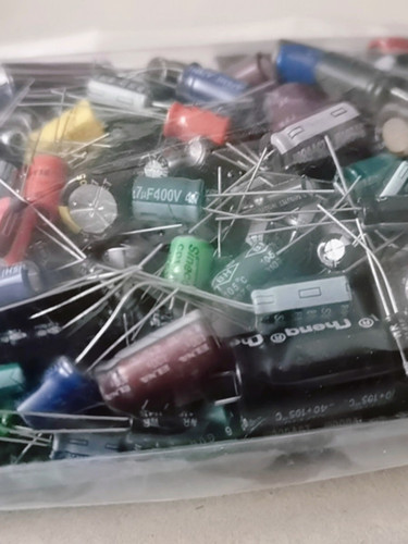 全新高中低压电解电容包 维修练习用有极性混装电容包 随机混装