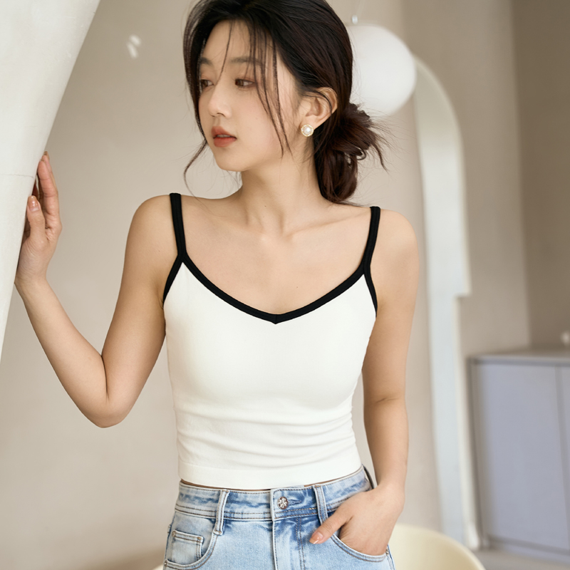 LEGSILK高品质自带胸垫一体吊带