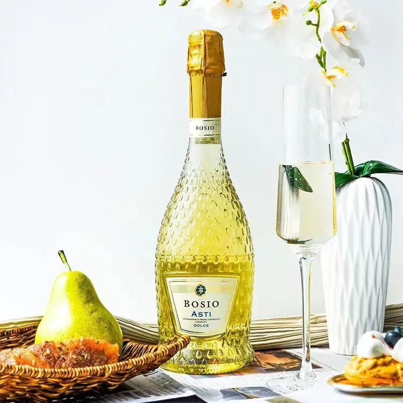 意大利bosio莫斯卡托docg级别甜白起泡酒葡萄酒750ml
