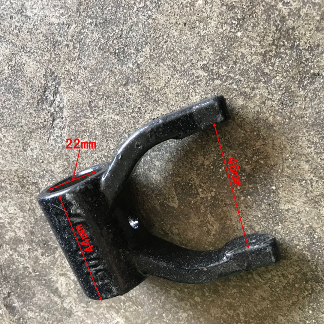 农用三轮车配件福田五星离合拨叉大口孔22粗正眼