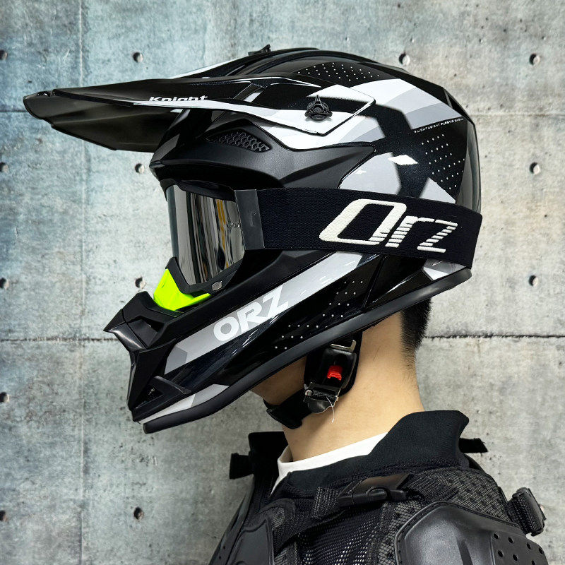 Orz越野头盔摩托车头盔男女全盔卡丁车拉力盔山地车速降3C认证A