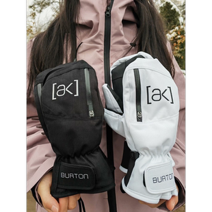 现货AK滑雪手套五指男女防水防风双层内胆加厚户外情侣运动